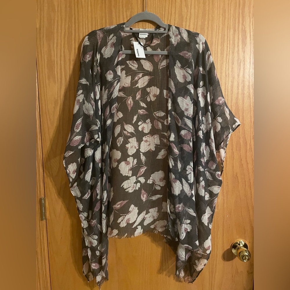 Floral Kimono Cardigan/Swim Cover-up